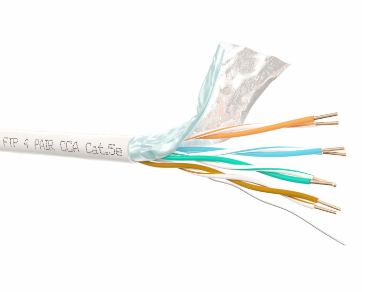 Кабель витая пара U/UTP,CU,CAT 5e, PVC, 2PR, 24AWG, INDOOR, 305м LineCom